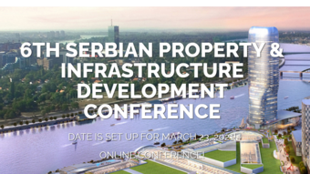 Beograd, 17. mart 2021. Sa velikim zadovoljstvom najavljujemo održavanje Šeste srpske konferencije o razvoju nekretnina i infrastrukture pod nazivom „Razvoj budućnosti“ koja će se održati ONLINE u utorak, 23. marta 2021. godine.